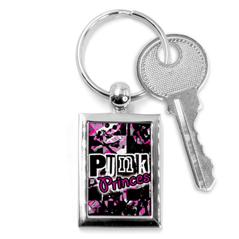 Punk Princess Key Chain (Rectangle) from ArtsNow.com Front