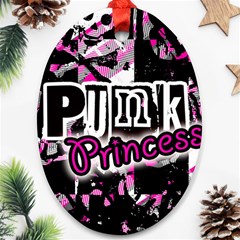 Punk Princess Oval Ornament (Two Sides) from ArtsNow.com Front