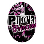 Punk Princess Oval Ornament (Two Sides)