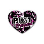 Punk Princess Rubber Heart Coaster (4 pack)