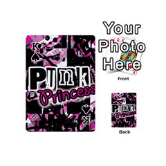 King Punk Princess Playing Cards 54 Designs (Mini) from ArtsNow.com Front - SpadeK