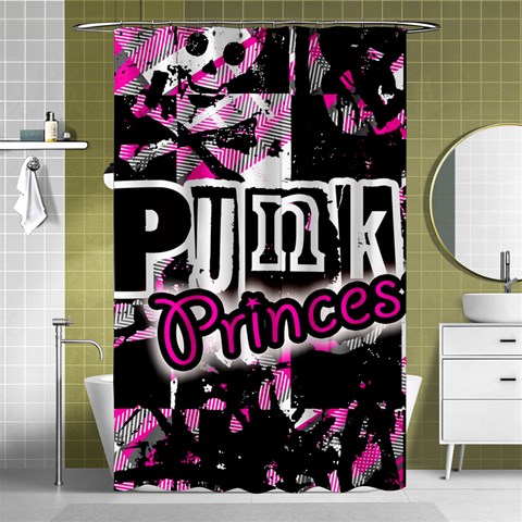 Punk Princess Shower Curtain 48  x 72  (Small) from ArtsNow.com Curtain(48  X 72 ) - 42.18 x64.8  Curtain(48  X 72 )