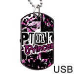 Punk Princess Dog Tag USB Flash (One Side)