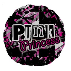 Punk Princess Large 18  Premium Round Cushion  from ArtsNow.com Front