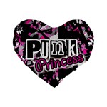 Punk Princess Standard 16  Premium Heart Shape Cushion 