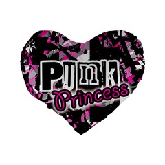 Punk Princess Standard 16  Premium Heart Shape Cushion  from ArtsNow.com Back