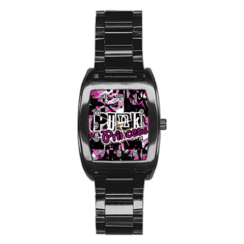 Punk Princess Stainless Steel Barrel Watch from ArtsNow.com Front