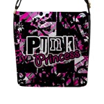 Punk Princess Flap Closure Messenger Bag (L)