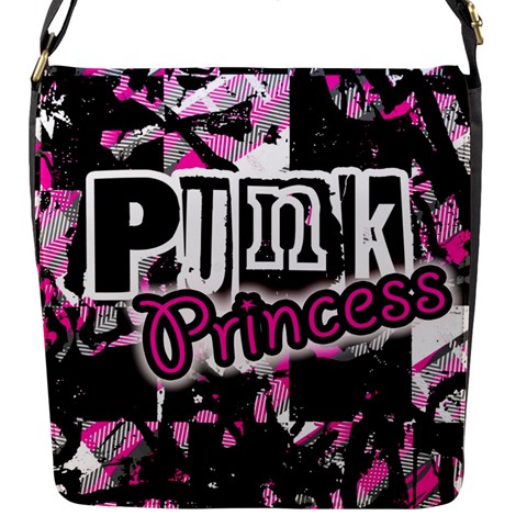 Punk Princess Flap Closure Messenger Bag (S) from ArtsNow.com Front