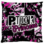 Punk Princess Large Flano Cushion Case (One Side)