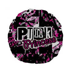 Punk Princess Standard 15  Premium Flano Round Cushion  from ArtsNow.com Back
