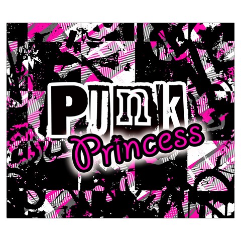 Punk Princess Zipper Large Tote Bag from ArtsNow.com Front