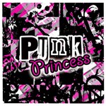 Punk Princess Wooden Puzzle Square