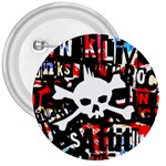 Punk Skull 3  Button