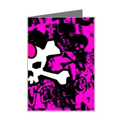 Punk Skull Princess Mini Greeting Card from ArtsNow.com Left