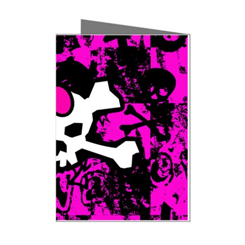 Punk Skull Princess Mini Greeting Cards (Pkg of 8) from ArtsNow.com Left