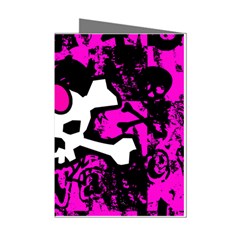 Punk Skull Princess Mini Greeting Cards (Pkg of 8) from ArtsNow.com Left