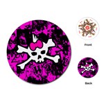 Punk Skull Princess Playing Cards Single Design (Round)