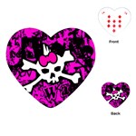 Punk Skull Princess Playing Cards Single Design (Heart)