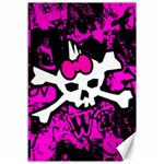 Punk Skull Princess Canvas 12  x 18 