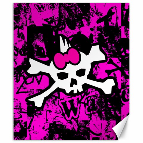 Punk Skull Princess Canvas 20  x 24  from ArtsNow.com 19.57 x23.15  Canvas - 1