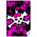 Punk Skull Princess Canvas 24  x 36 