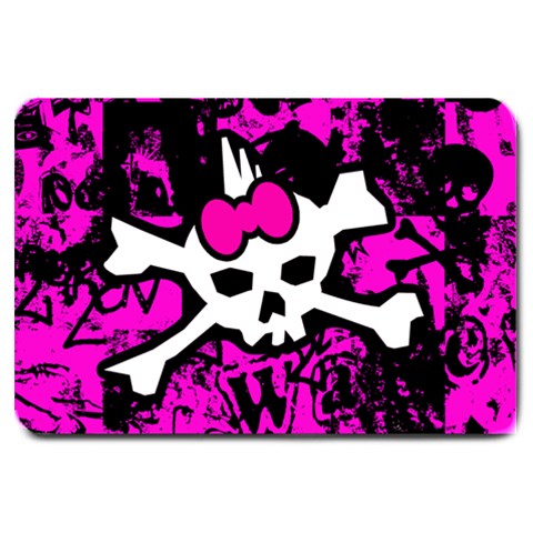 Punk Skull Princess Large Doormat from ArtsNow.com 30 x20  Door Mat