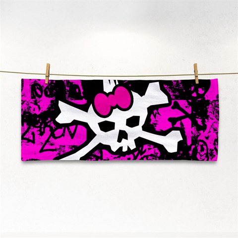 Punk Skull Princess Hand Towel from ArtsNow.com Front