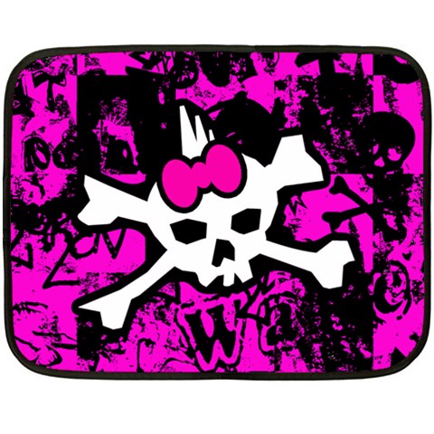 Punk Skull Princess Fleece Blanket (Mini) from ArtsNow.com 35 x27  Blanket