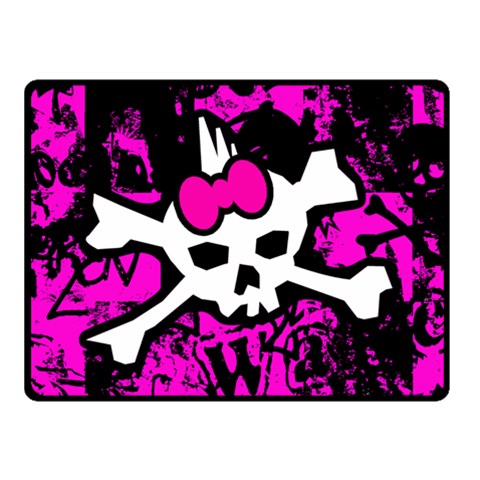 Punk Skull Princess Fleece Blanket (Small) from ArtsNow.com 50 x40  Blanket Front