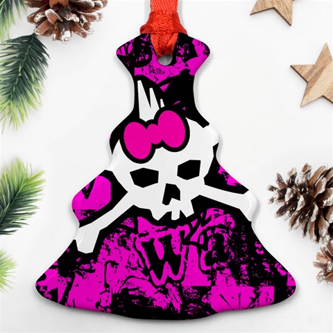 Punk Skull Princess Ornament (Christmas Tree)  from ArtsNow.com Front