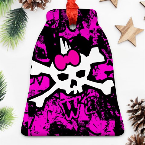 Punk Skull Princess Ornament (Bell) from ArtsNow.com Front