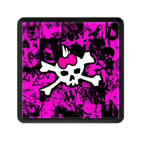 Punk Skull Princess Memory Card Reader (Square) from ArtsNow.com Front