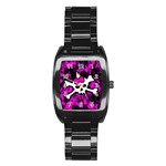 Punk Skull Princess Stainless Steel Barrel Watch