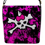 Punk Skull Princess Flap Closure Messenger Bag (S)