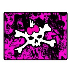 Punk Skull Princess Double Sided Fleece Blanket (Small) from ArtsNow.com 45 x34  Blanket Back