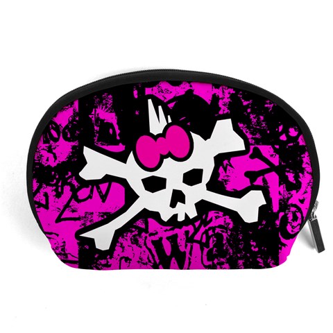 Punk Skull Princess Accessory Pouch (Large) from ArtsNow.com Front