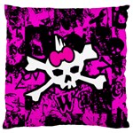 Punk Skull Princess Standard Flano Cushion Case (One Side)