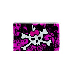 Punk Skull Princess Cosmetic Bag (XS) from ArtsNow.com Front