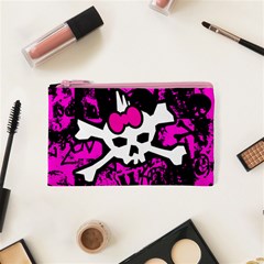 Punk Skull Princess Cosmetic Bag (XS) from ArtsNow.com Front