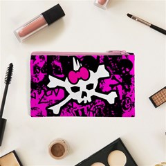 Punk Skull Princess Cosmetic Bag (XS) from ArtsNow.com Back