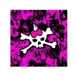 Punk Skull Princess Small Satin Scarf (Square)