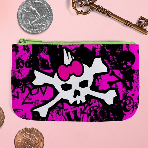 Punk Skull Princess Large Coin Purse from ArtsNow.com Front