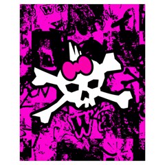 Punk Skull Princess Drawstring Pouch (XL) from ArtsNow.com Front