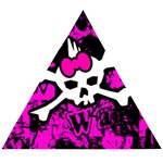 Punk Skull Princess Wooden Puzzle Triangle