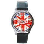 Punk Union Jack Round Metal Watch
