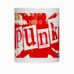 Punk Union Jack White Mug from ArtsNow.com Center