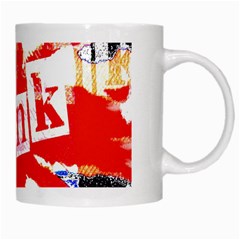Punk Union Jack White Mug from ArtsNow.com Right