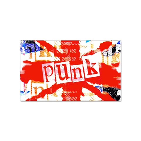 Punk Union Jack Sticker Rectangular (100 pack) from ArtsNow.com Front