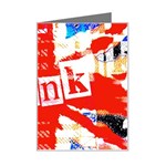 Punk Union Jack Mini Greeting Card